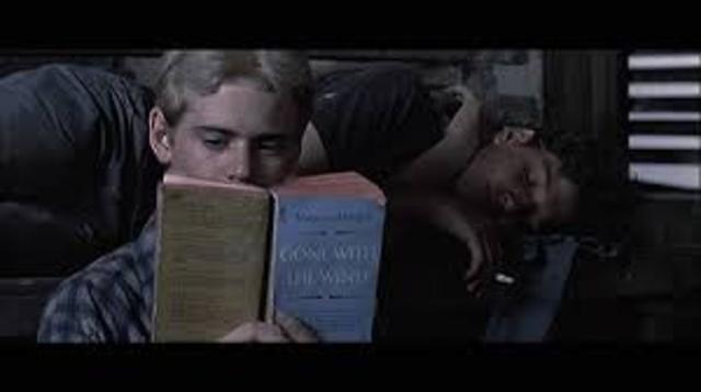 Ponyboy reads Gone With the Wind