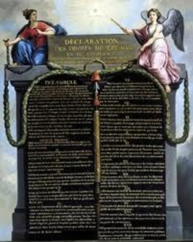 Declaration of the Rights of man & citizen in French Revolution