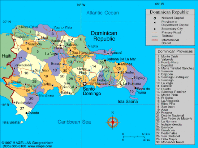 España abandono la provincia dominicana