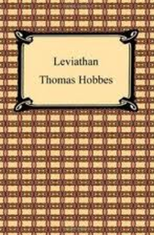 Thomas Hobbes outlines the social contract in Leviathan