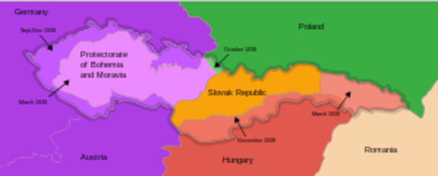 Germany occupied remainder of Czechoslovakia