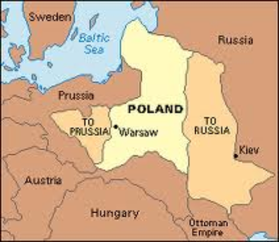 The start of the Partition of Poland