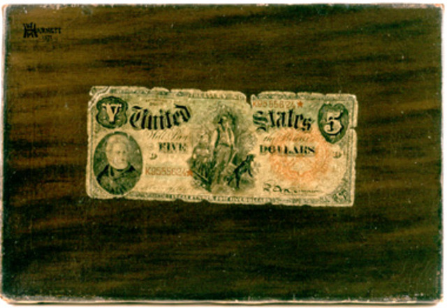 William Harnett's "Five Dollar Bill"