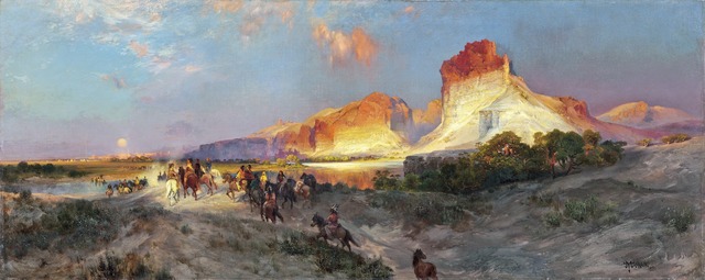 Green River Cliffs, Wyoming   -Thomas Moran