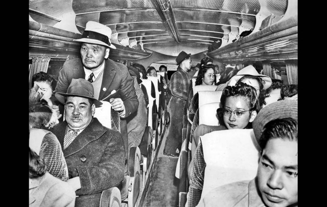 Japanese are forced out of their homes and sent away.