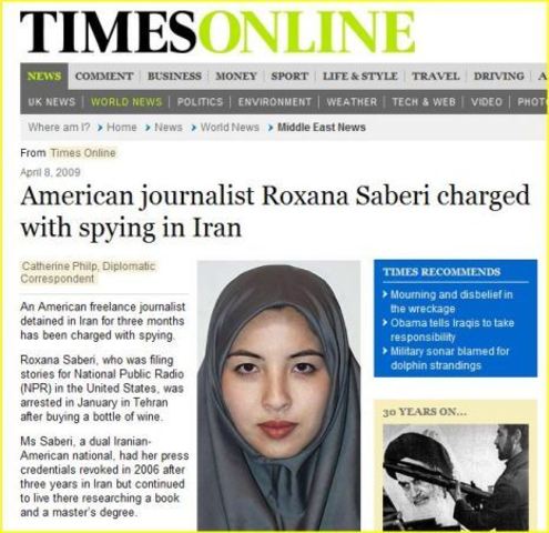 Roxana Saberi sent to prison