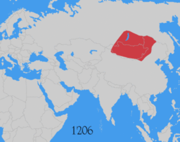 Invasions of Mongol Forces Led By Gengis Khan Begin.