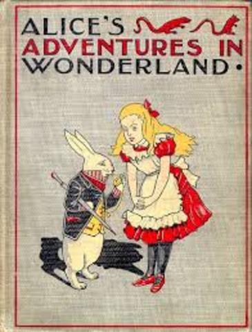 Lewis Carroll publishes Alice Adventures in wonderland