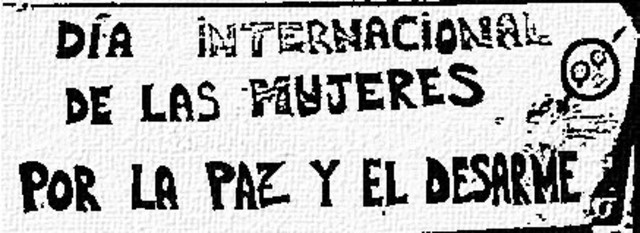 Declaración de Día Internacional de las Mujeres por la Paz y el Desarme