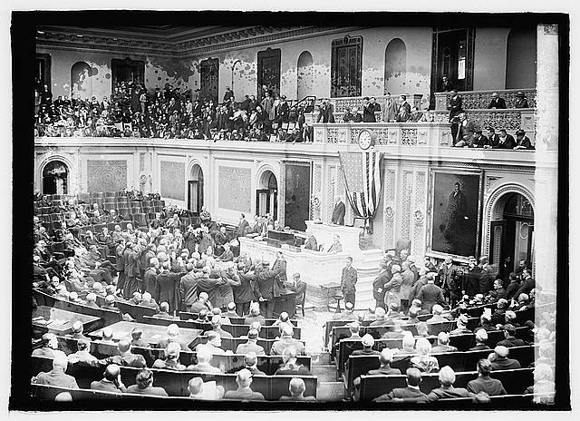 The U.S. Congress Ratifies the War Resolution