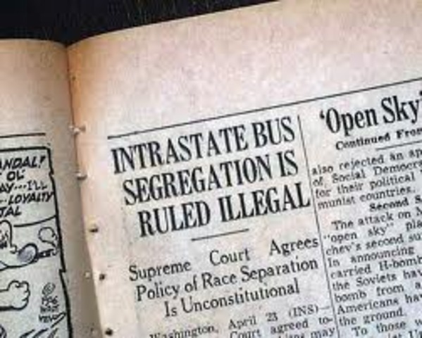 Segregation of  Buses is Ruled Unconstitional