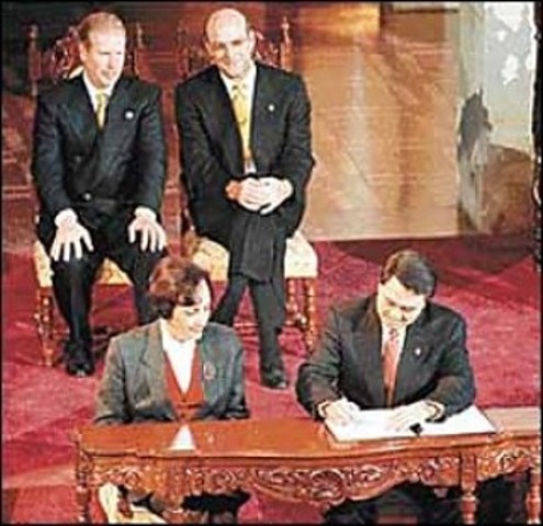 Firma de la paz en Guatemala