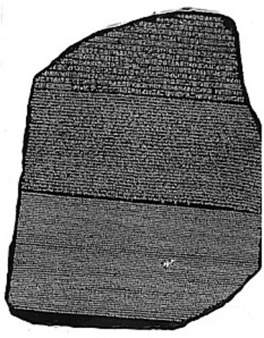 Découverte la pierre de Rosette