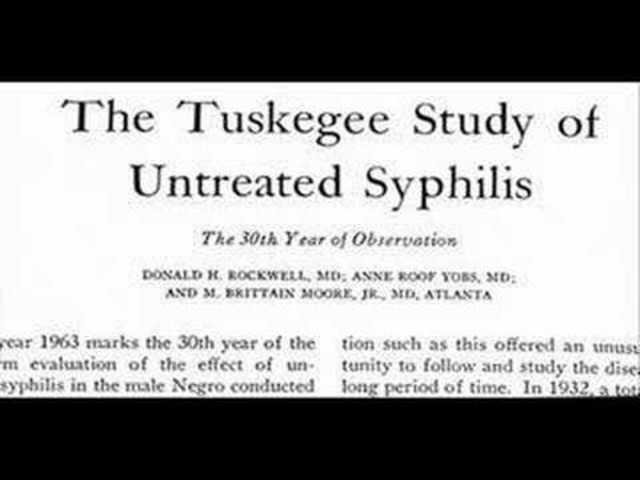 Syphilis study at Tuskegee