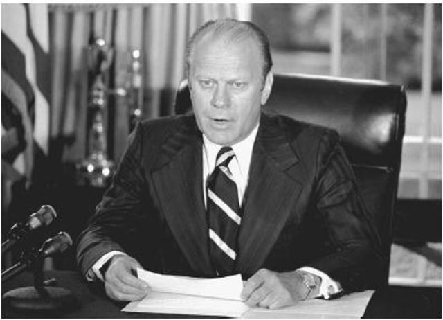 Ford says the war is "finished"