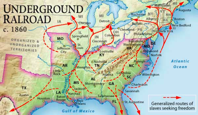 underground rail road is formaly organizes