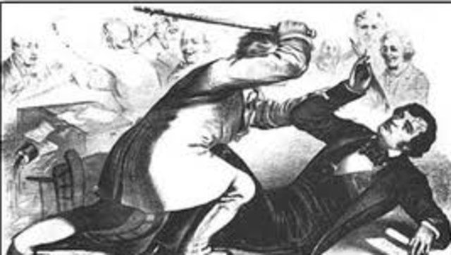 massachusetts senator delivers a speech attacking slavery supporters