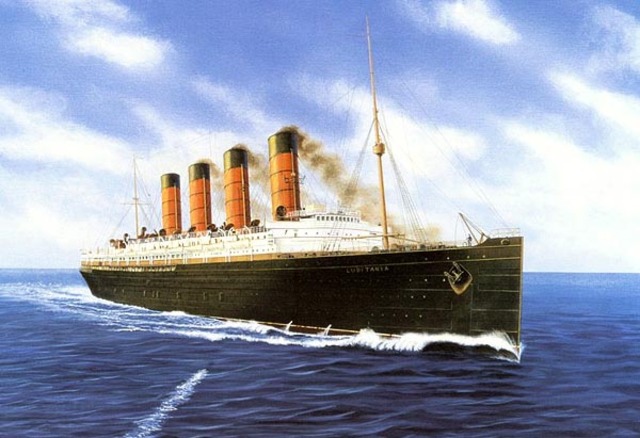 Lusitania is sunk