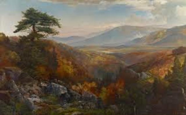 Thomas Moran paints the Valley of the Catawissa in Autumn