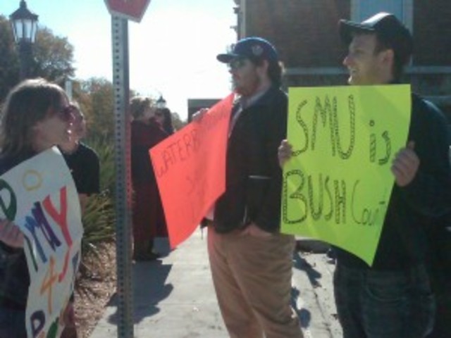 Students Confront Protesters