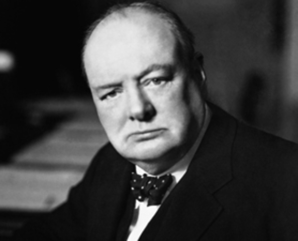 Winston Churchill, in a response to Stalin gives his “Sinews of Peace” speech wherein he refers to the Iron Curtain descending upon Europe.