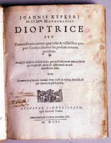 Kepler udgiver "Dioptrice"