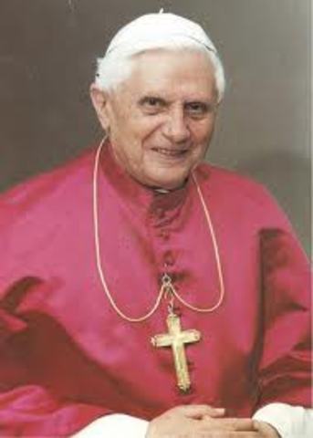 Intervention de Benoit XVI