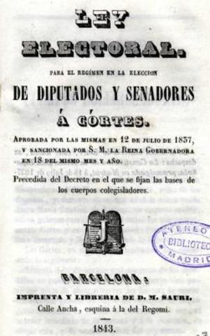 Elecciones a cortes.