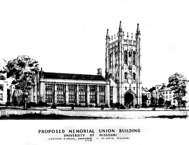 North Wing of Memorial Union Completed