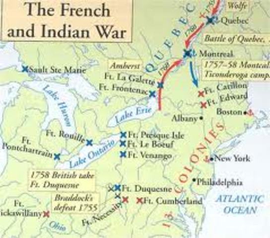 The French and Indian war ends