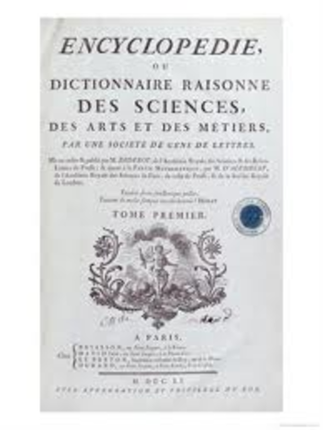 denis diderot publishes the encyclopedia