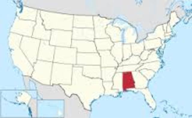 Alabama secedes from the Union