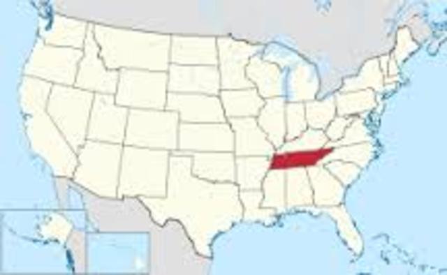 Tennessee secedes from the Union