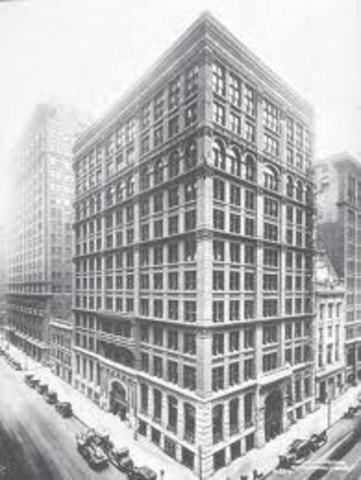 Home Insurance Building in Chicago completed
