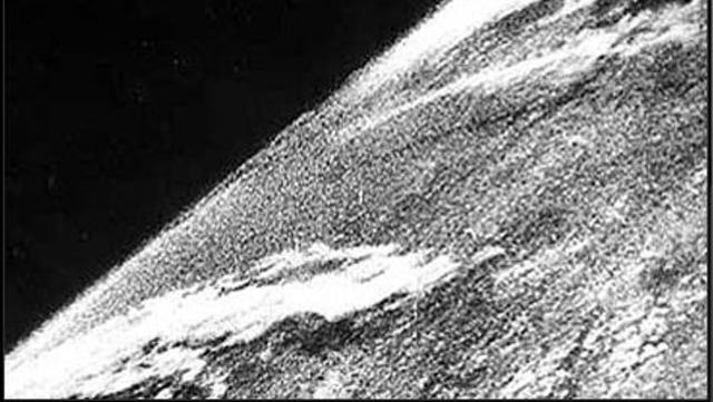 The FIRST photo from space