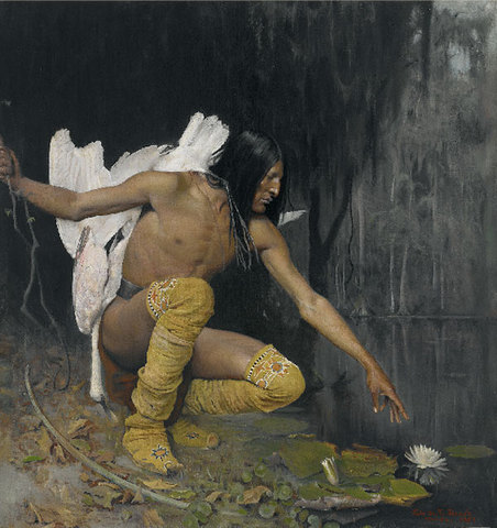 "The Indian and the Lily" was created