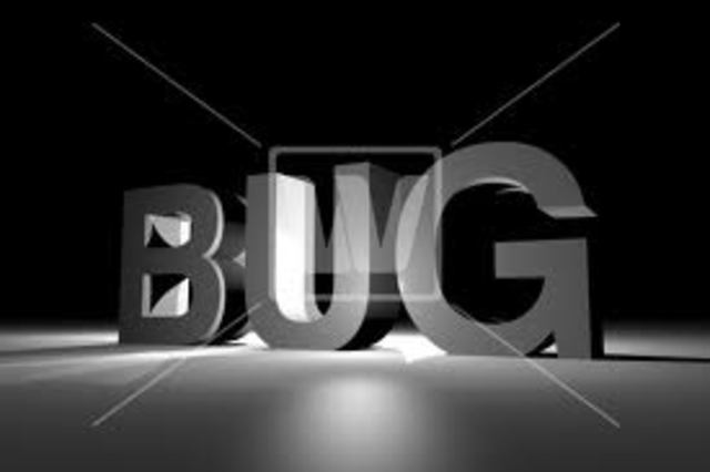 Term 'bug' for a computer fault.