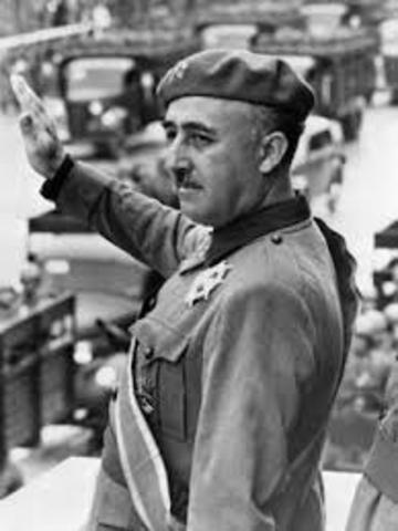 Sotelo murdered. General Franco leads army to overtake government. Beginning of the Civil War.