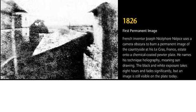 The first permanent image