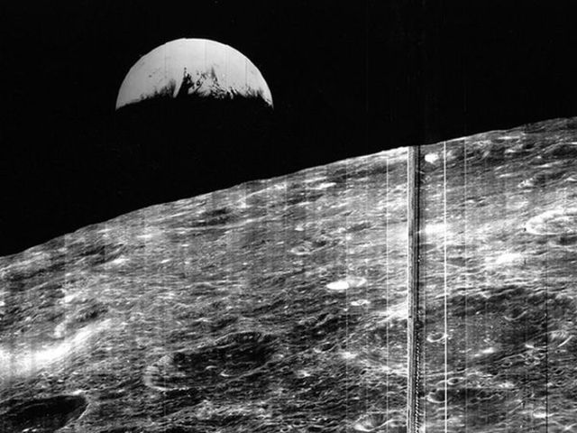 First Photo of Earth From the Moon x