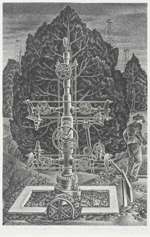 Oil Man's Christmas Tree by Alexandre Houge