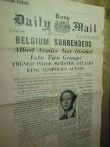Belgium Surrenders
