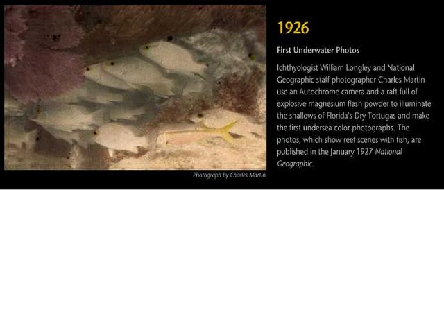 first under water photo