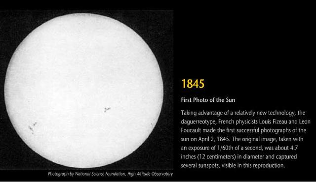 First picture of the sun