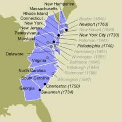 Timeline: The 13 Colonies