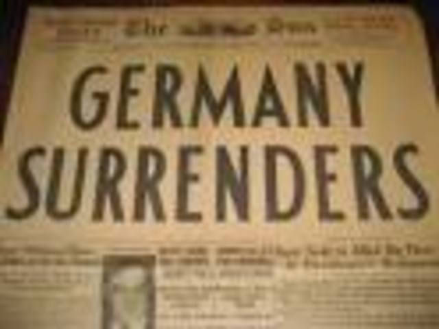 Germany Surrenders to the West