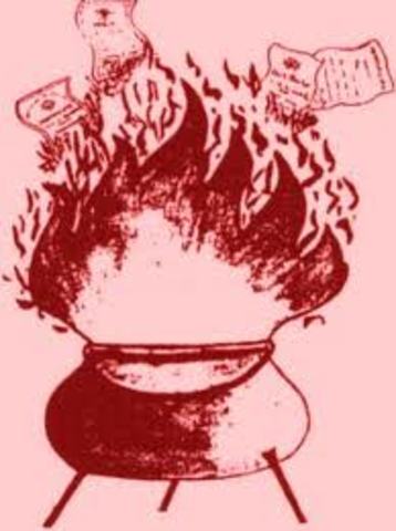 Act of Protest- burning of id cards