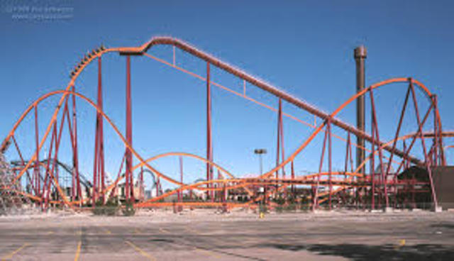 I went to six flags for my first time