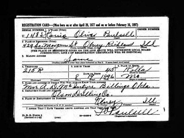 U.S Drafting for WWII begins.