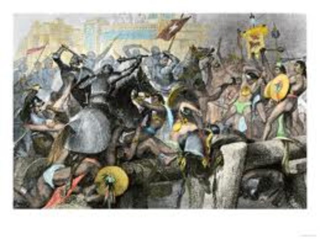 Spanish conquer Aztecs